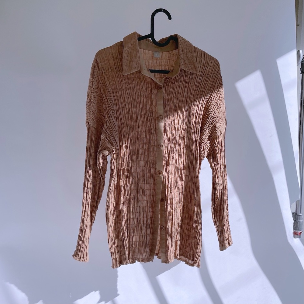 Pleated blouse